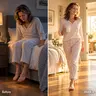 Before and after — morning pain vs pain-free walking